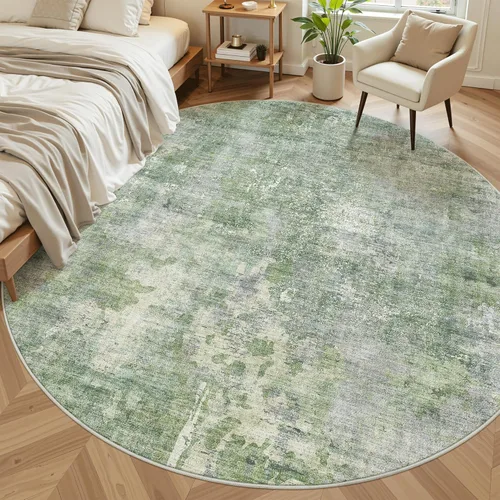 Miniatura 10 de Alfombra de pasillo Soalmost 2'6" x 10' lavable, alfombra antideslizante para cocina, baño, lavandería, alfombras vintage ultra delgadas para Beige