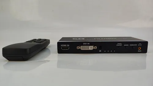 Miniatura 11 de Controlador de pared de video, 4K x 2K HD sin costuras Procesador profesional con entrada HDMI+DVI+RS232, salida HDMI de 4 vías y SPDIF Pantalla