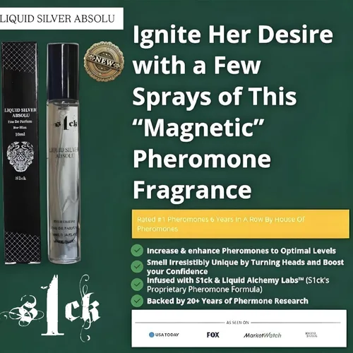 Miniatura 2 de S1CK Absolu - Colonia de plata líquida con infusión de feromonas envejecidas para hombres, feromonas crudas, colonia para hombres, atracción