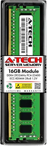 Miniatura 19 de A-Tech 4GB DDR4 2133MHz PC4-17000 ECC RDIMM 1Rx8 Single Rank 1.2V ECC Registered DIMM de 288 pines Módulo de actualización de memoria RAM