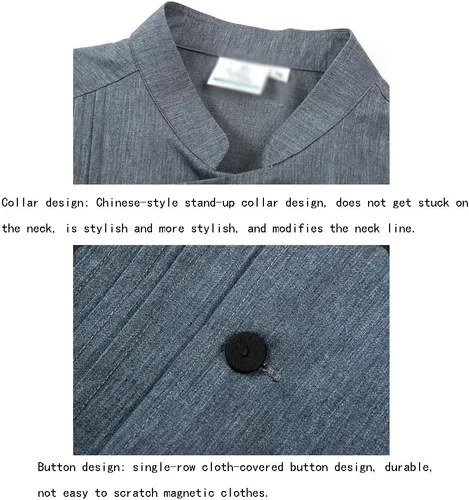 Miniatura 4 de Unisex Chef Jacket Classic Short Sleeve Chef Uniform Pocket Hotel Kitchen Restaurant Working Summer Chef Coat