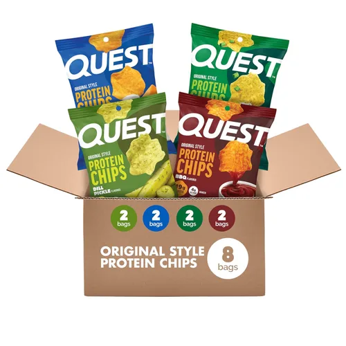 Miniatura 18 de Quest Nutrition, Ojuelas de Proteínas con sabor a Queso Cheddar y Crema Agria, 19g de Proteína, 4g de Carbohidratos Netos, Bajas en Carbohidratos