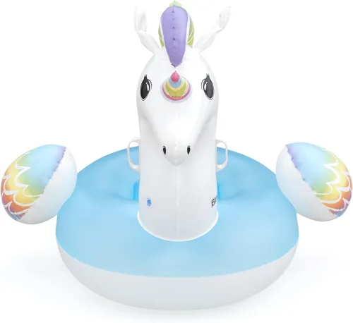 Miniatura 7 de Bestway Unicorn Pool Float, Kids Inflatable Ride-On with Handles, Inflatable Beach Toys