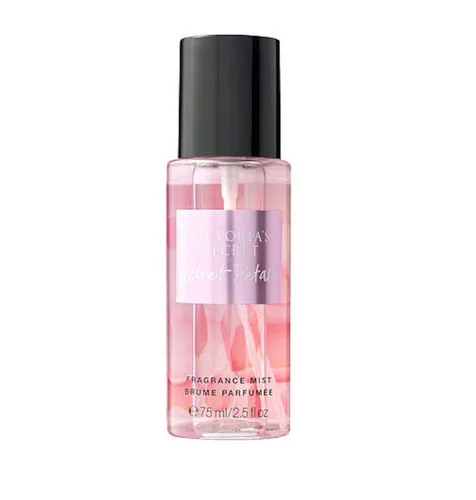 Victoria's Secret Velvet Petals - Aerosol para el cuerpo, tamaño de viaje, 2.5 onzas líquidas (pétalos de terciopelo)