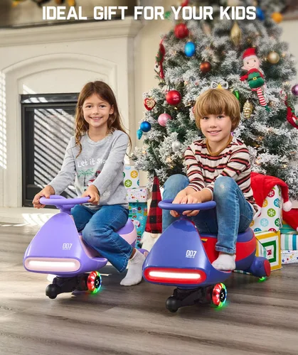 Miniatura 9 de FanttikRide N7 Pro - Coche eléctrico Wiggle con pedal, batería recargable, CyberWiggle, auto oscilante 2 en 1, 2 velocidades máximas de 4 mph, Azul