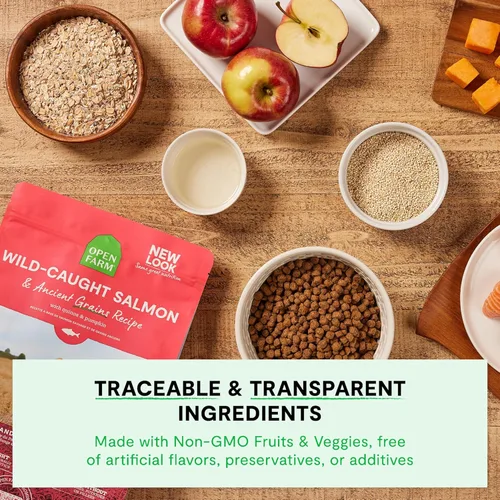 Miniatura 5 de Open Farm, alimento seco para perros con granos ancestrales, rico en proteínas y nutrientes, 90% de proteína animal mezclada con frutas, verduras