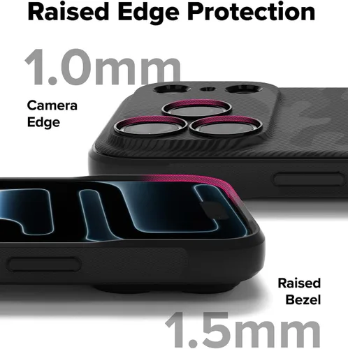 Miniatura 9 de Ringke Onyx - Funda para iPhone 17 Pro, [se siente bien en la mano] resistente al aceite y a la suciedad, cubiertas individuales para lentes