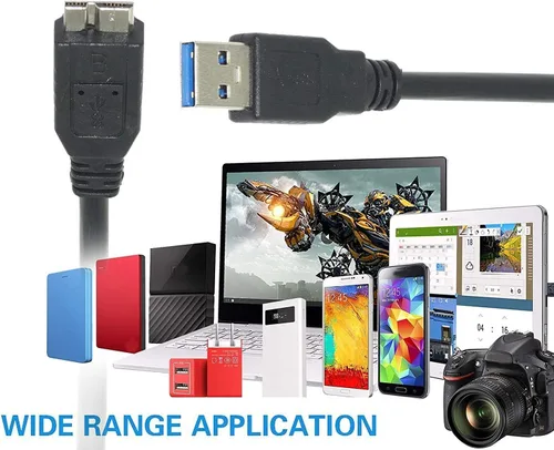 Miniatura 3 de Master Cables Cable USB 3.0 de repuesto compatible con discos duros resistentes Lacie