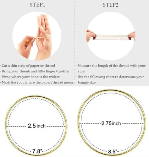 Miniatura 6 de Edforce Stainless Steel Juego de pulseras tipo brazalete redondas finas y brillantes para mujer, juego de 7
