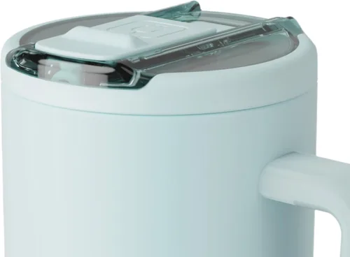 Miniatura 3 de BrüMate Era Flip - Vaso de 30 onzas con tapa con pajilla cubierta 100 % a prueba de fugas, popote higiénico cubierto, botella de agua de acero