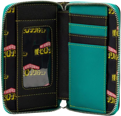 Miniatura 4 de Loungefly My Hero Academia Deku - Cartera con cremallera, Varios colores, Cartera