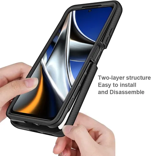 Miniatura 6 de AKABEILA Ajuste para Xiaomi Poco X4 Pro 5G Case, Compatible para Xiaomi Poco X4 Pro 5G Fundas de teléfono 360° Cuerpo completo Protector a prueba