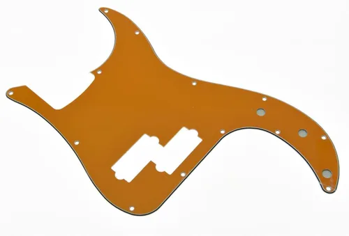 Miniatura 22 de KAISH: Golpeador de 13 agujeros estilo P Bass, placa de rasguño para bajo PB, rejilla negra/blanca para Fender Precision Bass de EE. UU./México