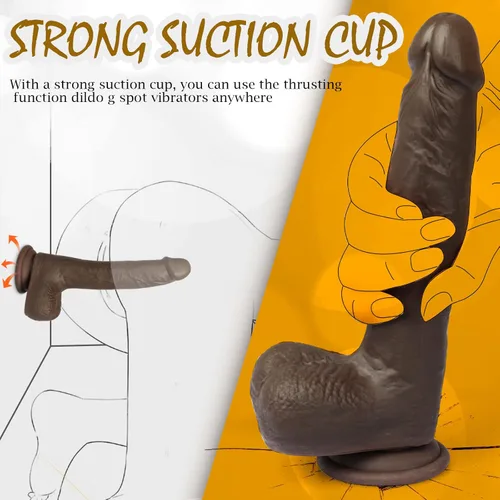 Miniatura 8 de Vibrador de empuje de 8.6 pulgadas con 5 rotaciones, 7 vibraciones vibratorias y calentadoras, juguete sexual para mujeres, pene telescópico