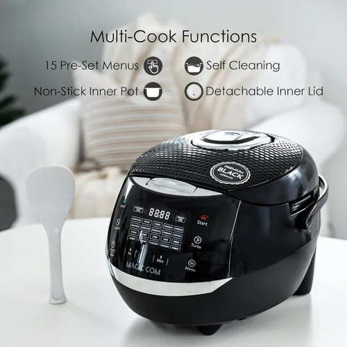 Miniatura 4 de MAGiC COM Arrocera digital multifuncional para 10 tazas sin cocinar (20 tazas cocidas), olla eléctrica programable 15 en 1 para arroz y granos
