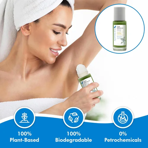 Miniatura 3 de Blue Beautifly Sage - Desodorante natural para mujeres y hombres, combate los olores desagradables botánicamente, sin aluminio, talco, ftalatos