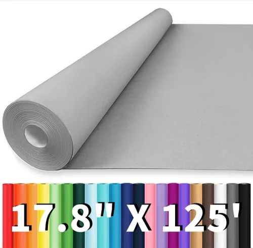 Miniatura 23 de Vanhench - Papel de estraza color marrón de 17.5 x 1200 pulgadas (100 pies), para artes y manualidades, para envolver regalos y flores, tablón