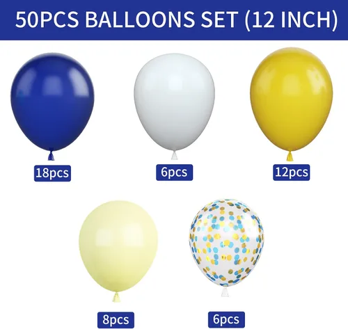 Miniatura 64 de Globos rosados y morados, 50 unidades de 12 pulgadas, globos de confeti, globos de látex metálicos rosados y morados con cinta, globos de fiesta