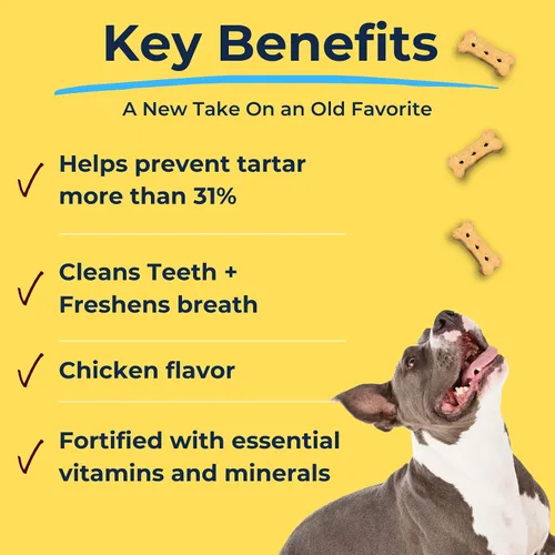 Miniatura 3 de Tartar Shield® Galletas dentales para perros Golosinas diarias seguras Galletas limpian dientes y encías, aliento fresco, apoyo natural