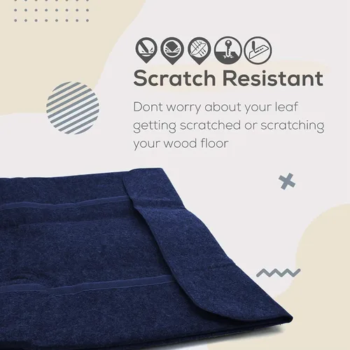 Miniatura 2 de Dining Table Leaf Storage Bag, Thick Felt Secure Fit, Ultra-Soft, Scratch-Resistant with Adjustable Closure BLUE, 29 x 50 1 PACK