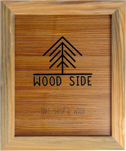 Miniatura 25 de Portarretratos tamaño póster de madera rústica Madera sólida natural ecológica ara montaje en pared con acabado rústico Gris antracita