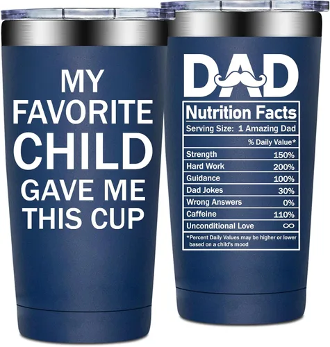 Miniatura 15 de Grifarny Best Dad Ever Gifts – Regalo para el Día del Padre – Regalos de Navidad para papás de parte de hija, hijo, vaso de 20 onzas