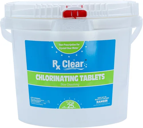 Miniatura 12 de Rx Clear - Tabletas de cloro de 3 pulgadas 5 libras Tabletas estabilizadas individuales para desinfectar piscinas De larga duración