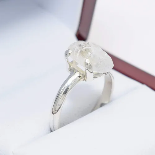 Miniatura 5 de Starborn - Anillo de cristal de fenacita (3,0 cts) transparente