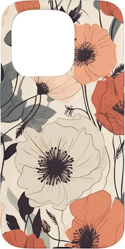 Miniatura 14 de Funda para iPhone 12/12 Pro Minimal Poppy Flower Boho Floral Cute Aesthetic