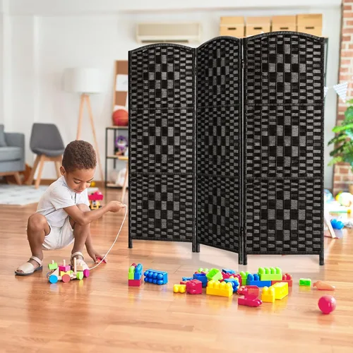 HALLYBEE Divisor de habitación pequeño, pantalla de privacidad, separadores de habitación cortos y pantallas de privacidad plegables, divisiones de
