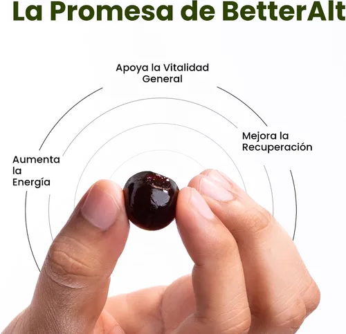 Miniatura 2 de Better Alt Gomitas de Shilajit puro del Himalaya con 100% Shilajit Grado Oro de alta potencia 60 gomitas para aumento de energía y apoyo