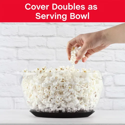 Miniatura 3 de West Bend Stir Crazy Máquina de hacer palomitas de maíz con aceite caliente, máquina para hacer palomitas de maíz con tapa grande para servir y vara