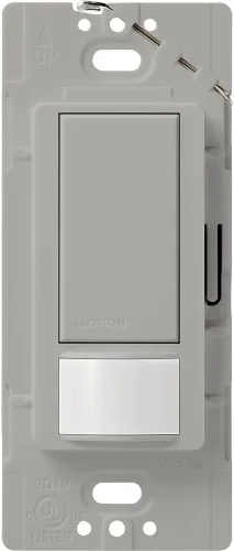 Miniatura 22 de Lutron Maestro Interruptor de luz con sensor de movimiento para interiores para baño, garaje, lavandería, cualquier bombilla, sensor de ocupación