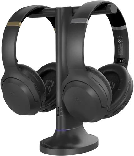Avantree Duet - Auriculares inalámbricos duales para ver televisión, voz clara y volumen alto para personas mayores y personas con dificultades