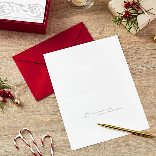 Miniatura 2 de Hallmark Tarjetas de festividades en caja (Felicitaciones de temporada con copos de nieve, 40 tarjetas de festividad con sobres)