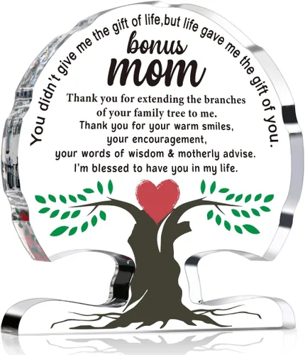 Regalos adicionales para mamá de parte de hija e hijo, regalo de cumpleaños para madrastra, madre, regalos únicos de agradecimiento para mamá,