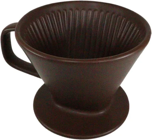 Miniatura 5 de Ebros Gift Colorido acabado mate de porcelana portátil artesanal artesanal estilo barista cafetera jarra con filtro verter sobre gotero juego
