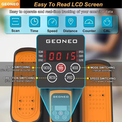 Miniatura 3 de Máquina elíptica para debajo del escritorio, ejercitador elíptico eléctrico para personas mayores, silencioso y pequeño, ejercitador de pedal