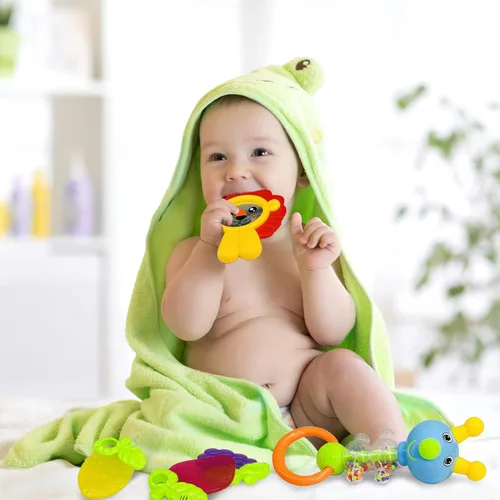 Miniatura 2 de AIVIAI Juguetes para bebés de 0 a 6 meses, juguetes para bebés de 0 a 3 meses, sonajeros para bebés, juego de juguetes con caja de almacenamiento