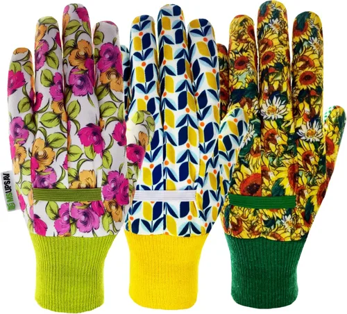 Miniatura 10 de Guantes de jardinería a prueba de espinas y resistentes a pinchazos con agarre, guante de jardín para mujer, regalos de cuero para trabajo en el 1