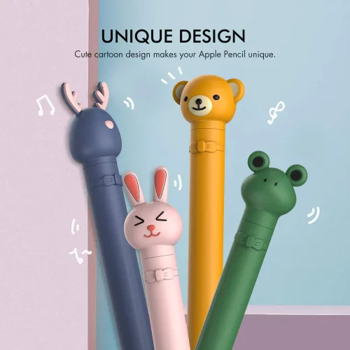 Miniatura 3 de AhaStyle Funda para Apple Pencil de 1ª generación, linda funda de silicona suave de dibujos animados, accesorios compatibles con Apple Pencil de 1ª