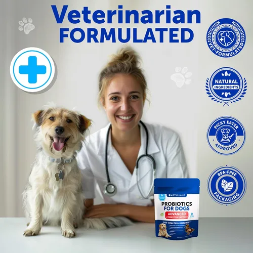 Miniatura 7 de Probióticos para Perros - Apoyo para la Salud Intestinal, Piel Con Picazón, Alergias, Inmunidad, Equilibrio de Levadura - Probióticos para Perros
