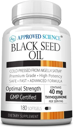 Miniatura 7 de Approved Science Aceite de semilla negra – Nigella sativa prensada en frío – Aumenta la inmunidad, la salud respiratoria, cognitiva y digestiva – 2%