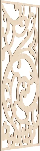 Miniatura 157 de Bridgewater - Paneles de pared decorativos de madera con calado, 9 3/8 pulgadas de ancho x 24 3/8 pulgadas de alto x 1/4 de alto, nogal