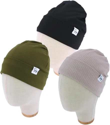 Miniatura 2 de Gorro de punto para recién nacido, para niños y niñas, con forro de satén sedoso, gorro para niños pequeños