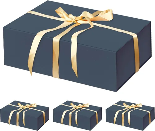 Miniatura 28 de HavrePac Paquete de 4 Cajas de Regalo Grandes 35x23x11 cm Cajas de Regalo de Lujo con Tapas, Caja de Regalo con Cierre Magnético para Empaquetado