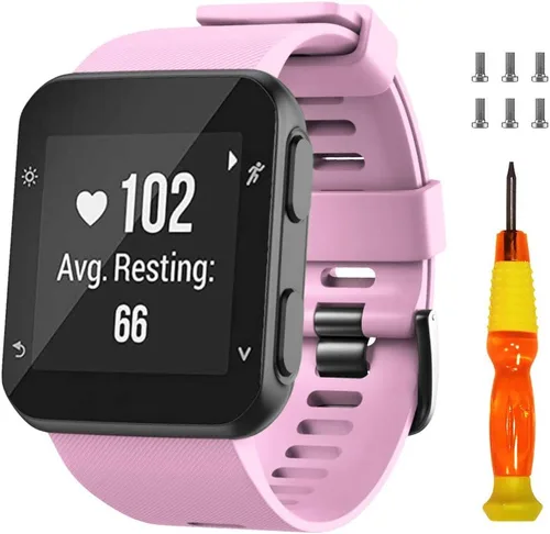 Miniatura 8 de NotoCity Correa de reloj de repuesto de silicona suave para Garmin Forerunner 35, compatible con Forerunner 35 Smartwatch