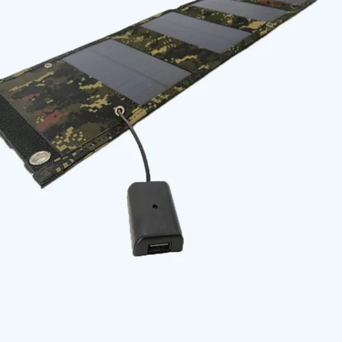 Miniatura 4 de Panel solar portátil de 20 W, carga de emergencia al aire libre, impermeable, plegable (salidas USB de 5 V/1.2 A) (camuflaje de 15 W)