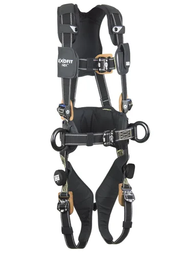 3M DBI-SALA ExoFit NEX 1113316 Arnés de arco Nomex/Kevlar de cuerpo completo, aluminio recubierto de PVC, anillos en D traseros/laterales, cinturón