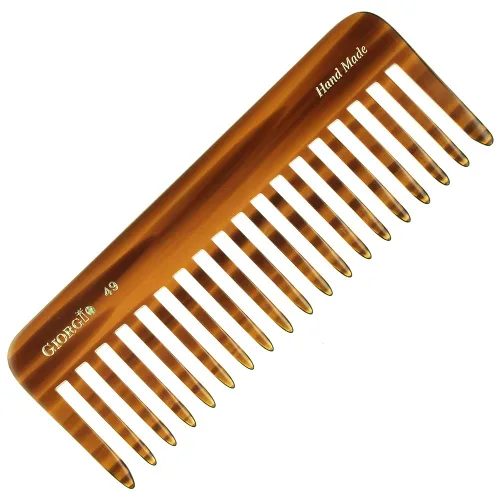 Miniatura 5 de Giorgio Peine desenredante grande G49 y G30 de 5.75 pulgadas, dientes anchos para cabello grueso y rizado ondulado. Peine desenredante de cabello